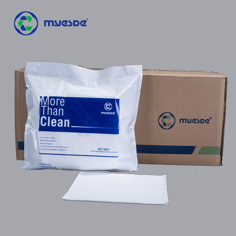 Clean Line Wiper 4inch 120g Industrial 2ply Cleanroom Wiper Super Soft 100% Polyester ...
